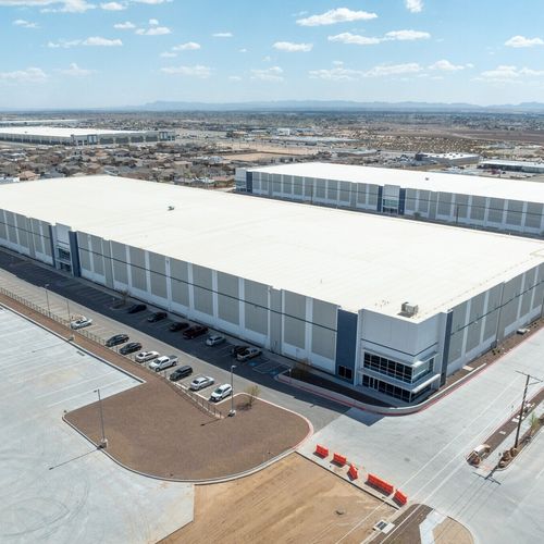 Commercial development, aerial view, El Paso Texas, building complex, real estate, property development, business district,