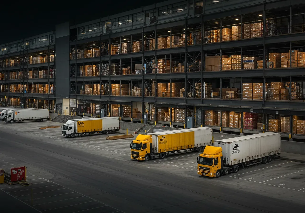 Amazon Fulfillment center bustling with activity