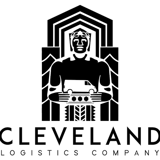 A stylized black truck represents Cleveland Logistics Company LLC with a simple geometric design