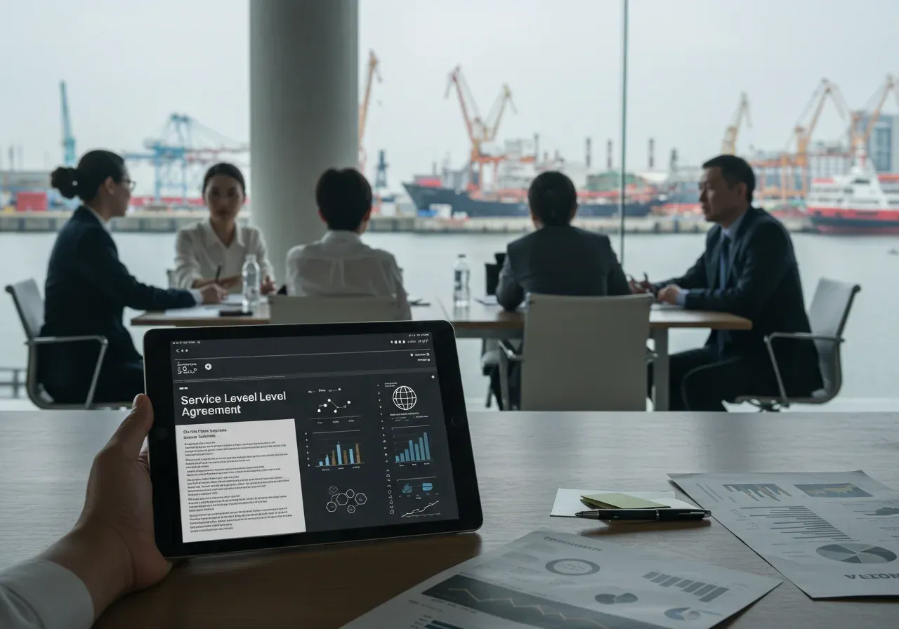 Banner showcasing Customizable Service Level Agreements in logistics