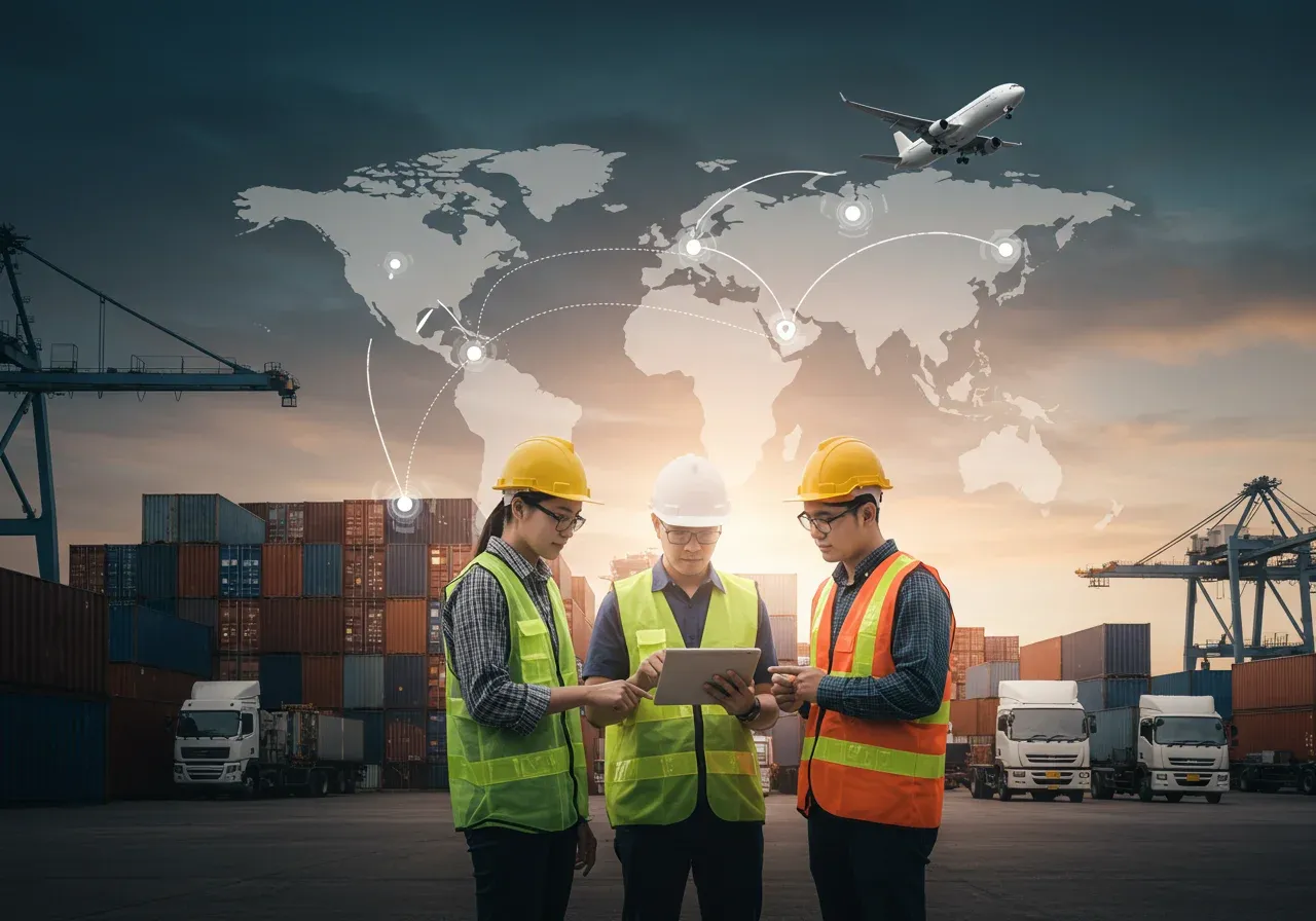 A comprehensive view of international logistics and supply networks