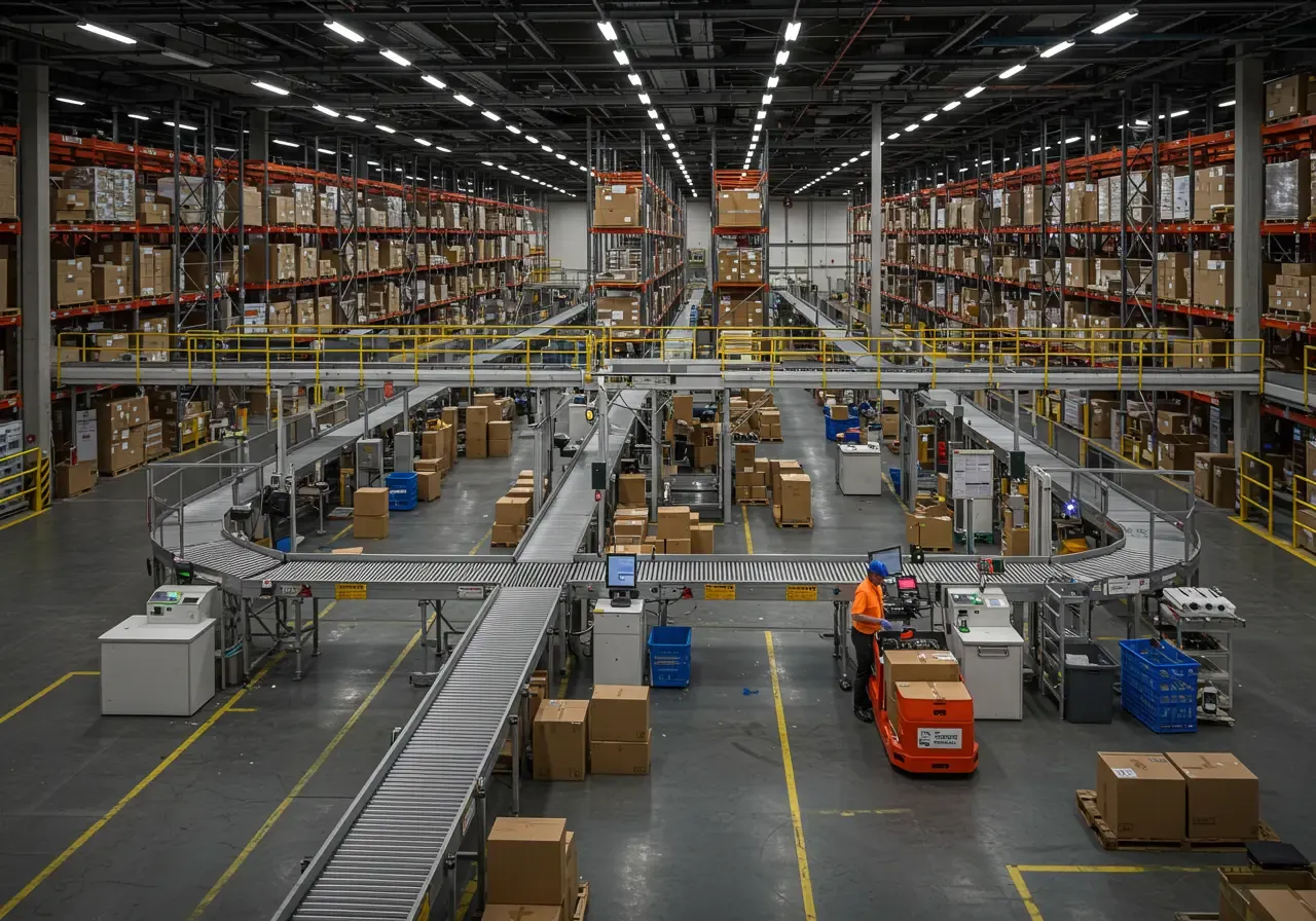 Efficient order fulfillment in e-commerce warehouse