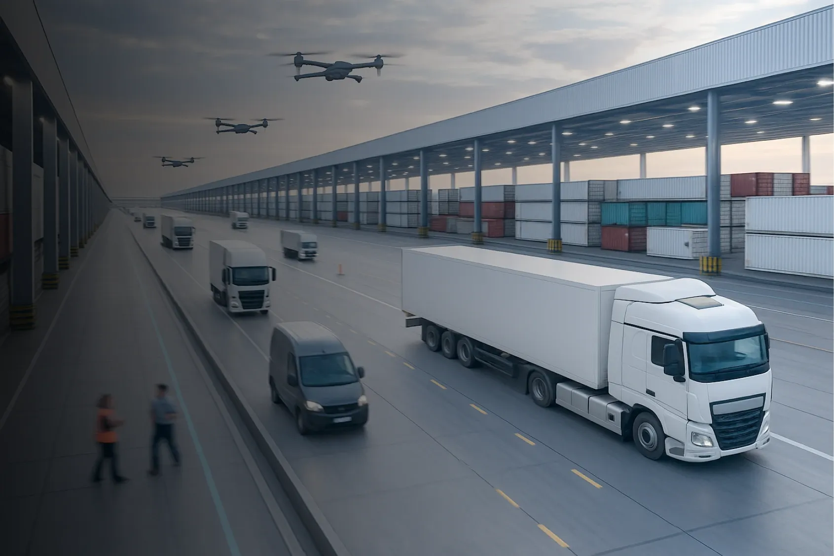 Efficient logistics service with Merge In Transit