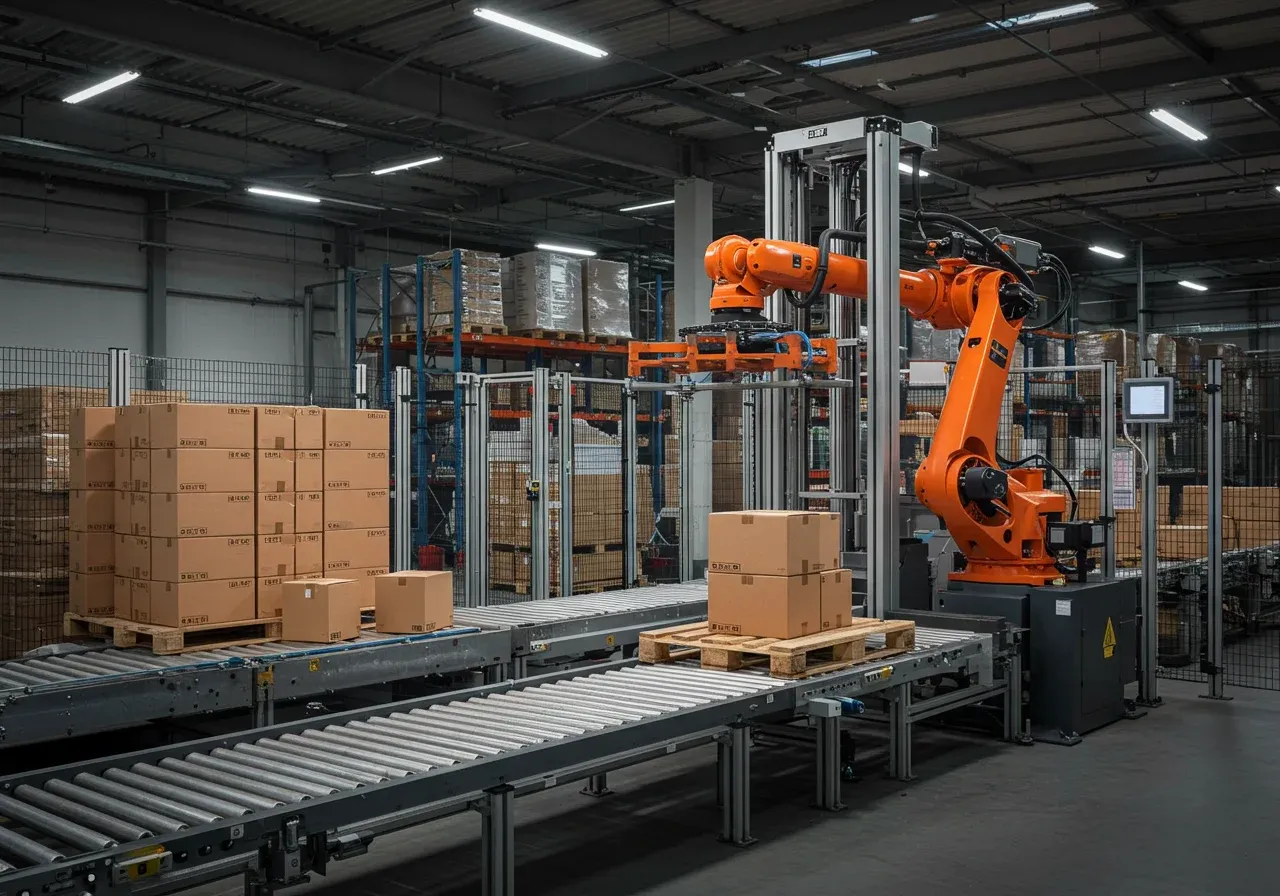 Robotic arms in palletizing and depalletizing operations