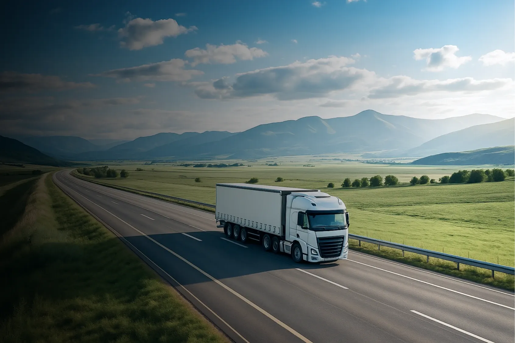 Fleet of trucks ready for regional delivery
