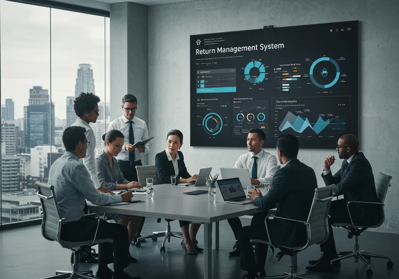 Minimalistic depiction of efficient return process through RMS technology