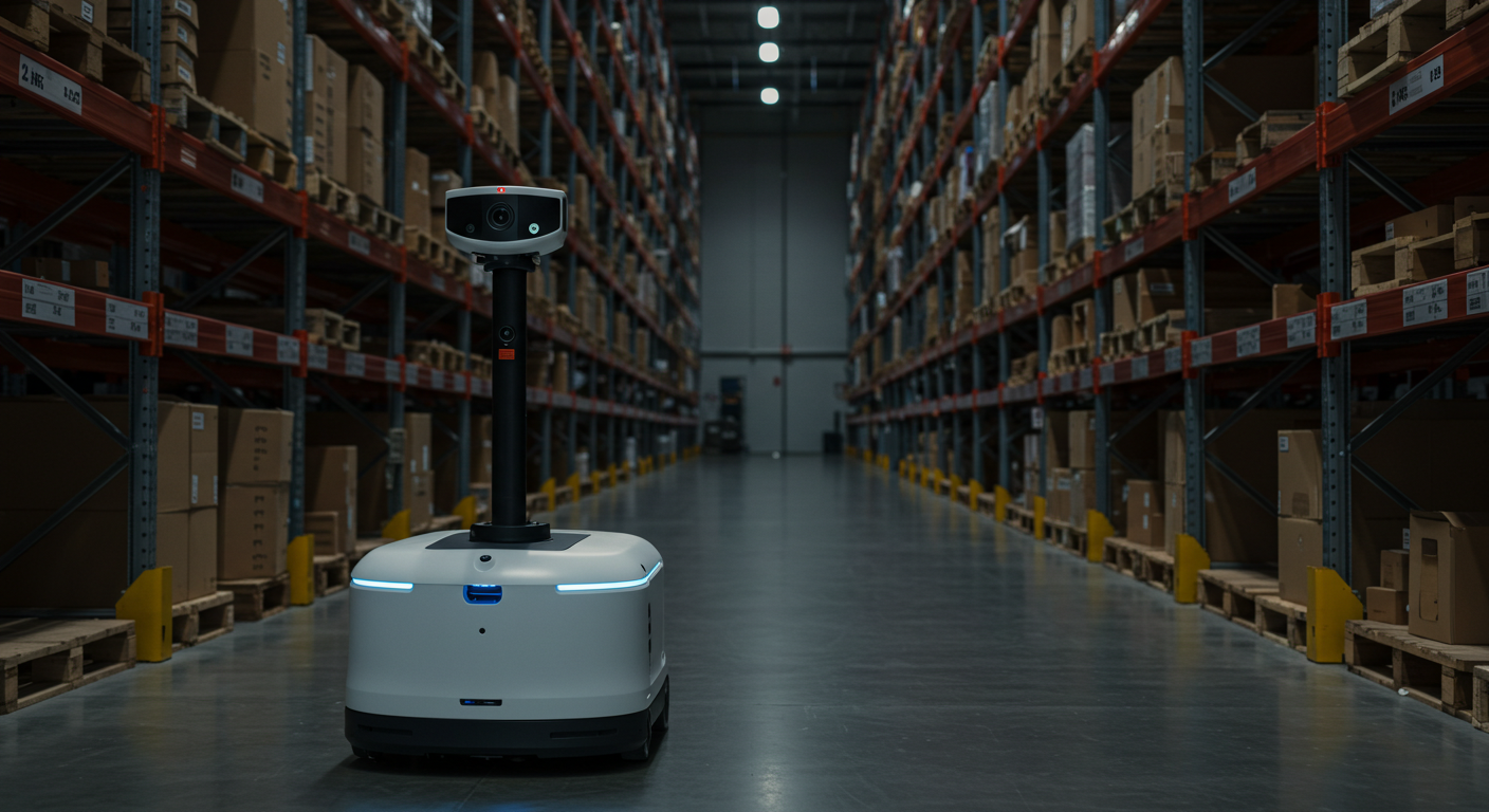 Robots performing inventory counting in a warehouse
