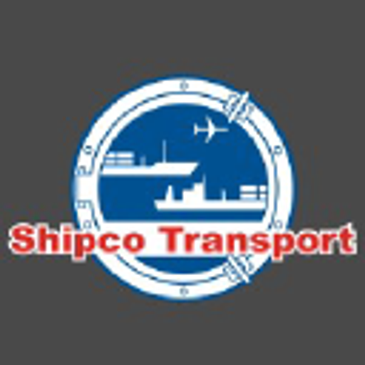 A Shipco logo image features a ship silhouette against a white background with a blue circular frame and a single airplane