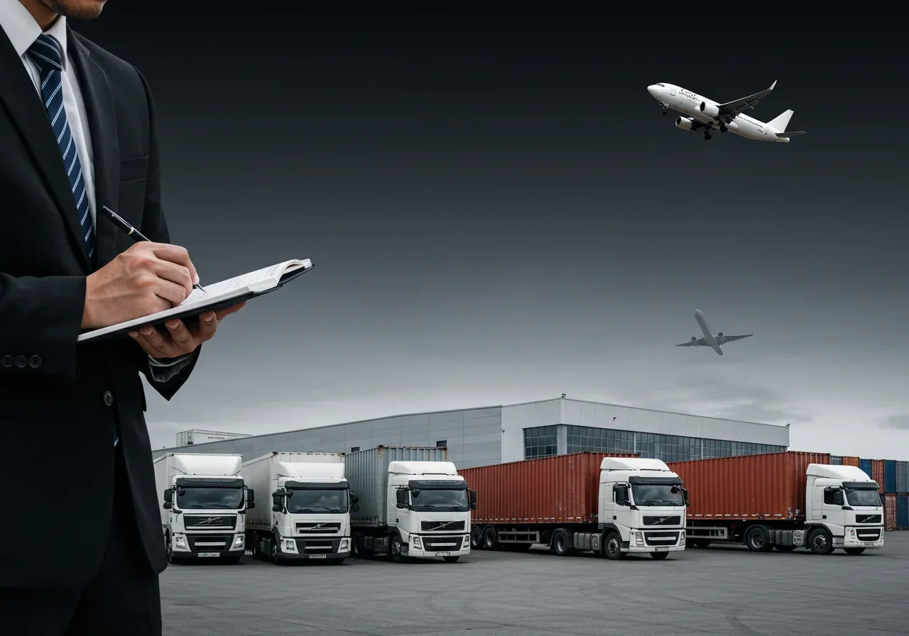 Precise and timely logistics solutions banner