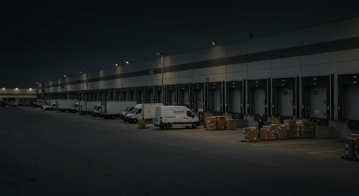 Warehouse with optimized storage layout