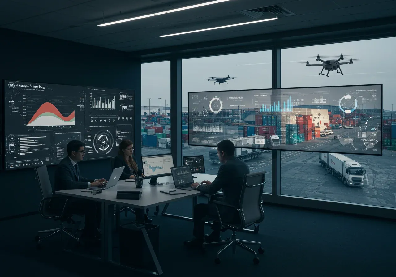 Digital supply chain integration showcasing efficient processes