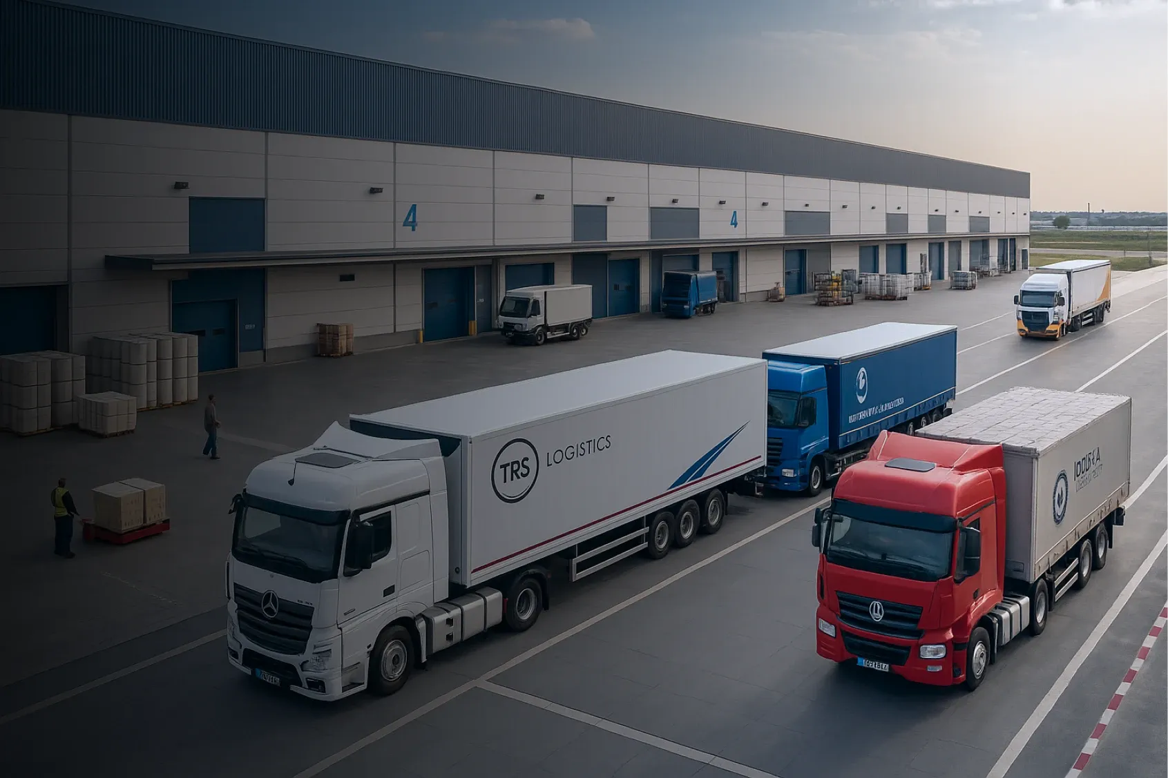 Team of drivers ensuring efficient truckload delivery