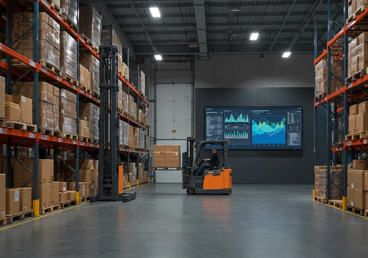 Warehouse operations with efficient distribution processes